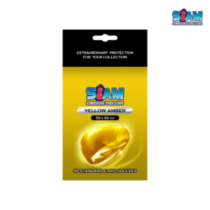 ซองใส่การ์ด Yellow Amber 59 x 92 มม. หนา 60 ไมครอน