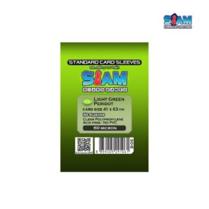 ซองใส่การ์ด Light Green Peridot 41 x 63 มม. หนา 60 ไมครอน