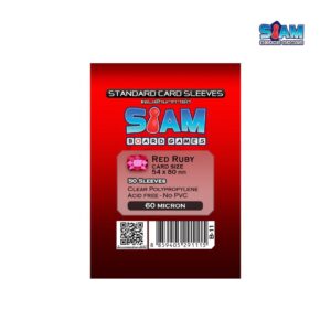 ซองใส่การ์ด Red Ruby 54 x 80 มม. หนา 60 ไมครอน