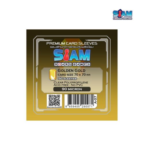xr:d:DAFlOaRfZW8:8,j:6886396607749507711,t:23060810 ซองใส่การ์ด Golden Gold 70 x 70 มม.