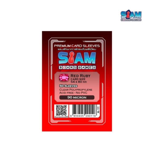 ซองใส่การ์ด Red Ruby 54 x 80 มม.