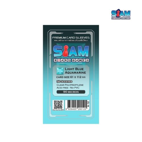 ซองใส่การ์ด Light Blue Aquamarine 61 x 112 มม.