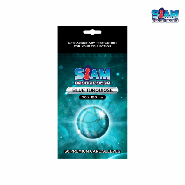E10.png ซองใส่การ์ด Blue Turquiose 70 x 120 มม.