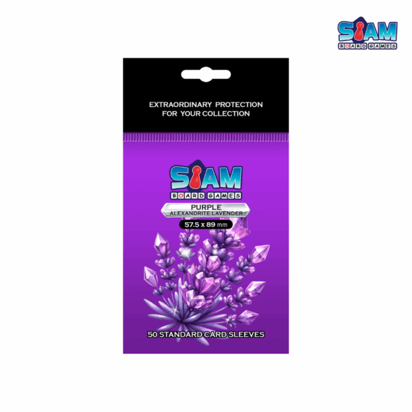 F02.png ซองใส่การ์ด Purple Alexandrite Lavender 57.5 x 89 มม. หนา 60 ไมครอน