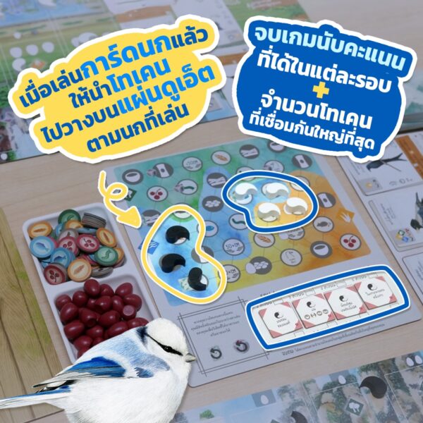 [กล่องบุบ] Wingspan Asia Expansion (TH) ปีกปักษา ภาคเสริม นกเอเชีย